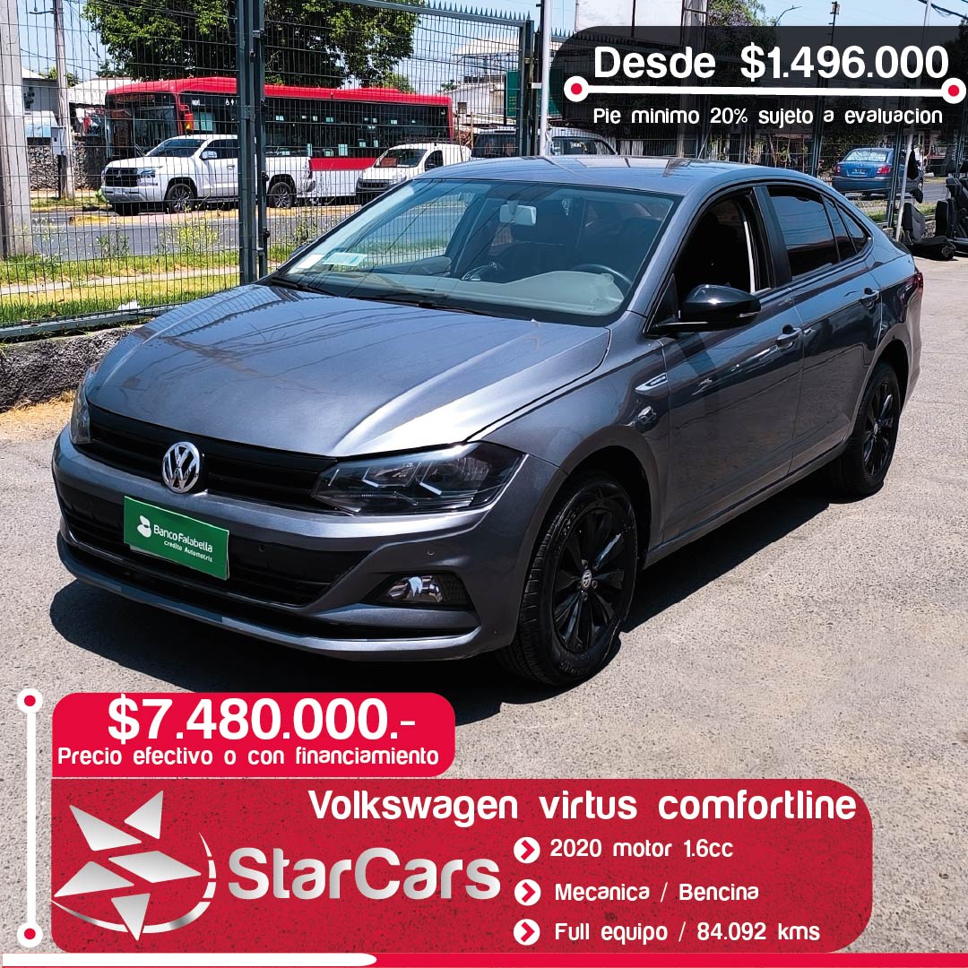 VOLKSWAGEN VIRTUS COMFORTLINE 2020 1.6cc