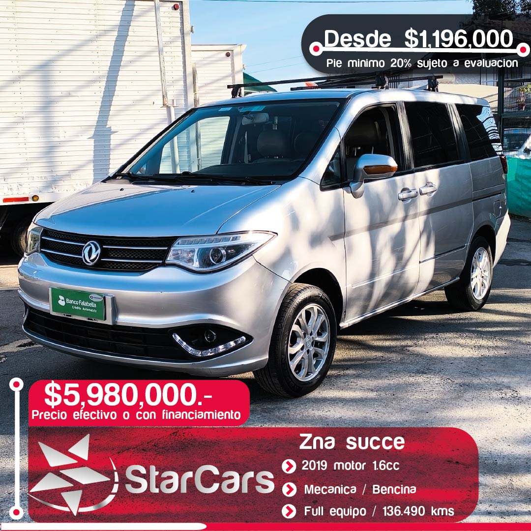 ZNA SUCCE 7 PASAJEROS 2019 1.6cc