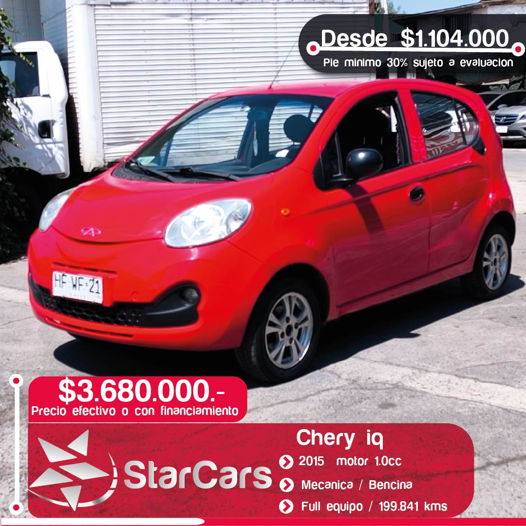 CHERY IQ Año 2015 1.0cc