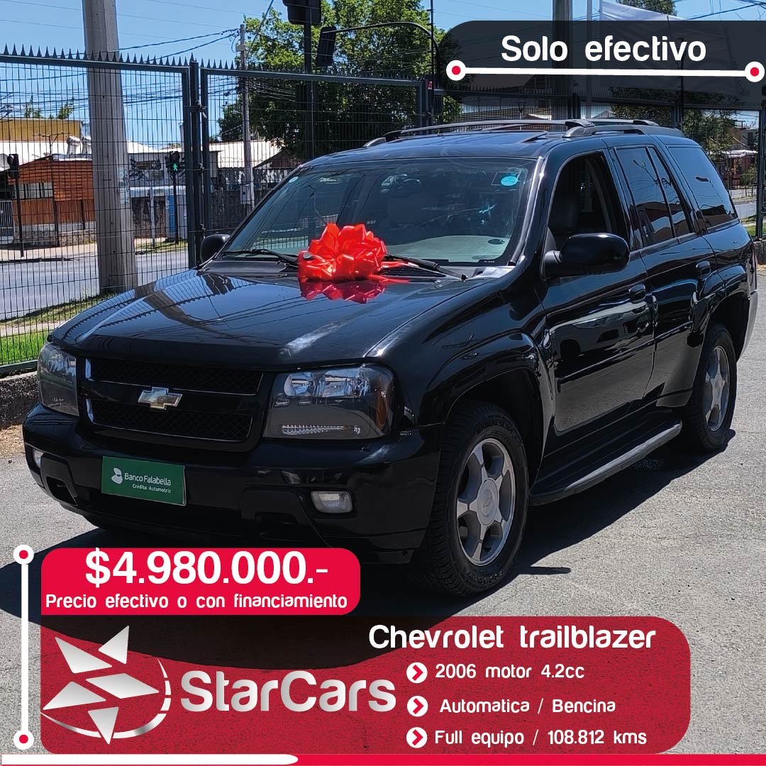 CHEVROLET TRAILBLAZER AUTOMATICA 2006 4.2cc