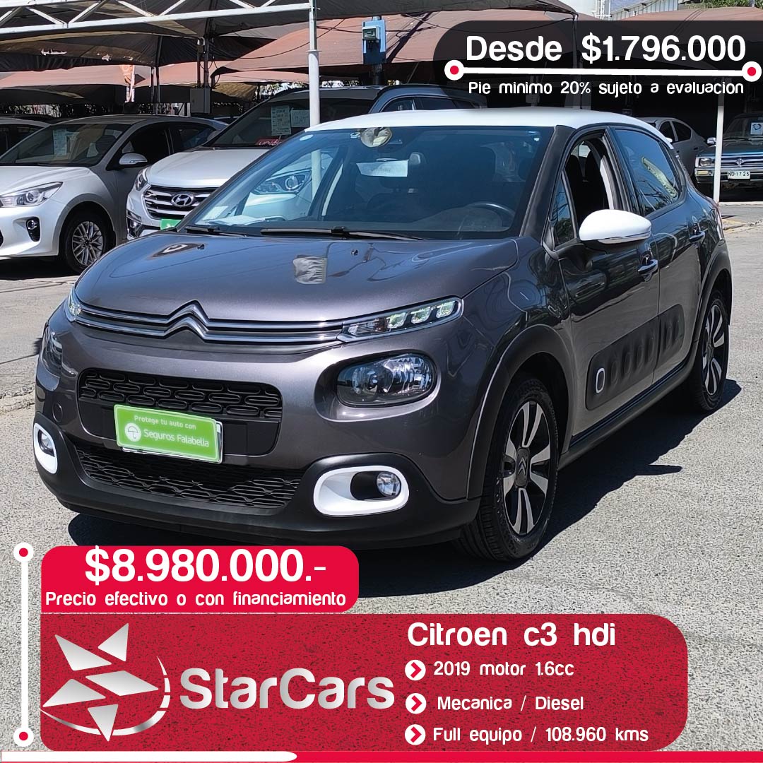 CITROEN C3 DIESEL 2019 1.6cc