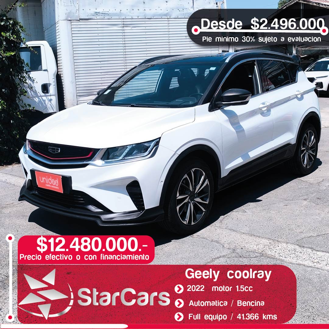 GEELY COOLRAY AUTOMATICA Año 2022 1.5cc