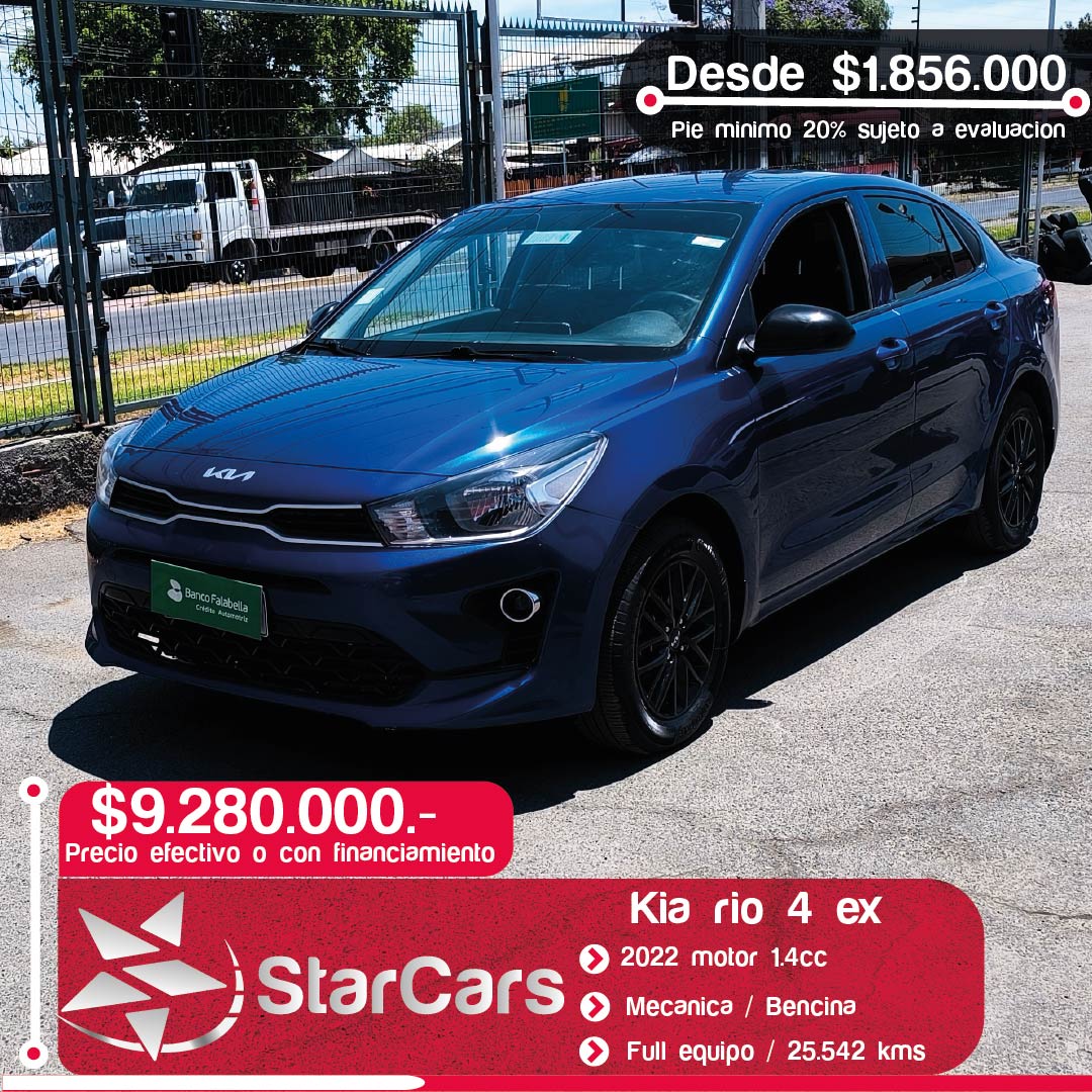 KIA RIO 4 EX Año 2022 1.4cc