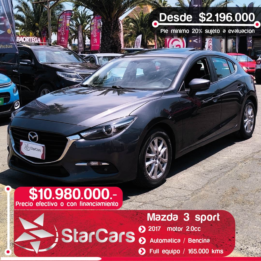 MAZDA 3 SPORT AUTOMATICA  2017 2.0