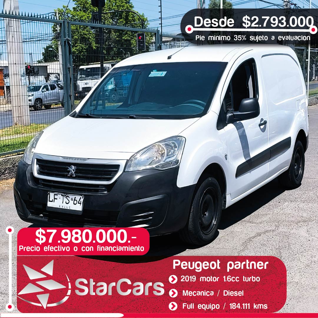 PEUGEOT PARTNER Año 2019 1.6cc