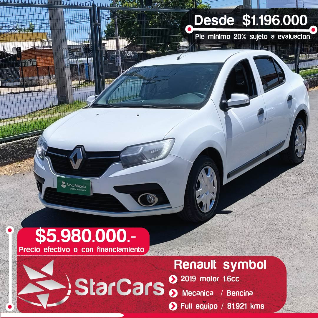 RENAULT SYMBOL 2019 1.6cc