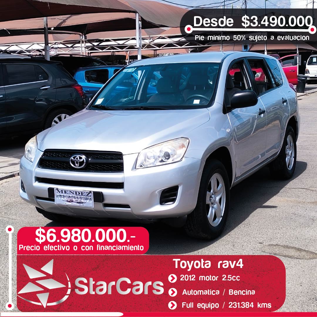 TOYOTA RAV4 AUTOMATICA Año 2012 2.5cc