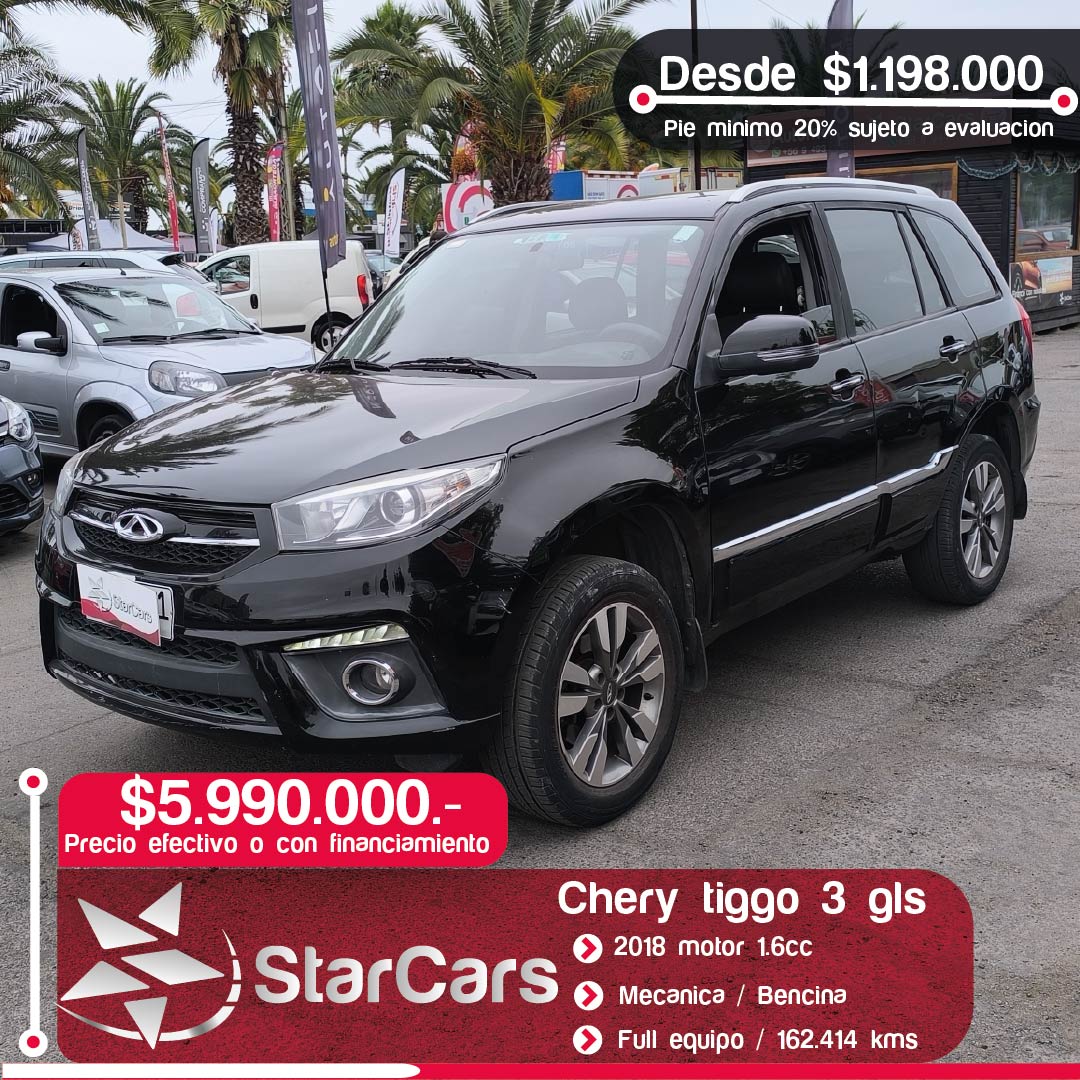 CHERY TIGGO 3 GLS 2018 1.6cc