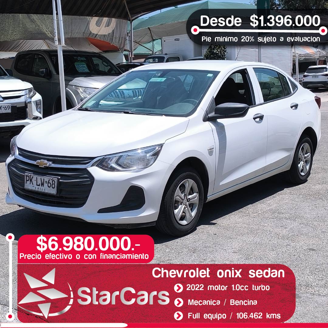 CHEVROLET ONIX SEDAN 2022 1.0cc