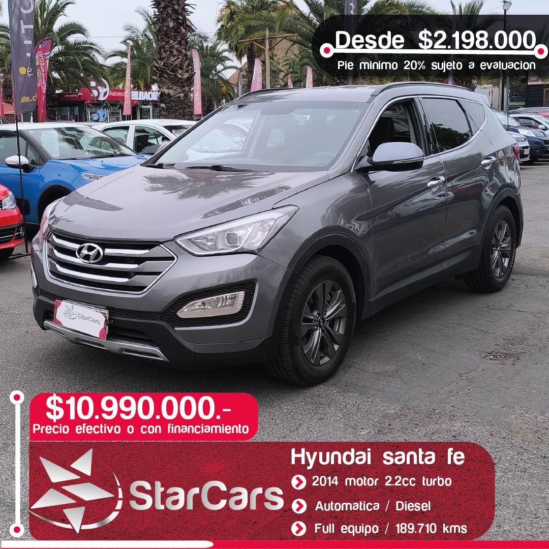 HYUNDAI  SANTA FE AUTOMATICA DIESEL 2014 2.2