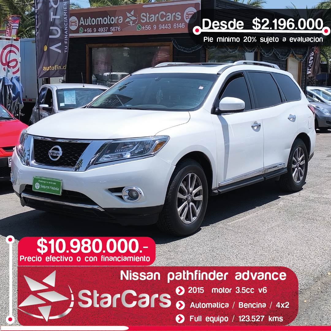NISSAN PATHFINDER ADVANCE AUTOMATICA 4X2 2015 3.5 GZ VH 98