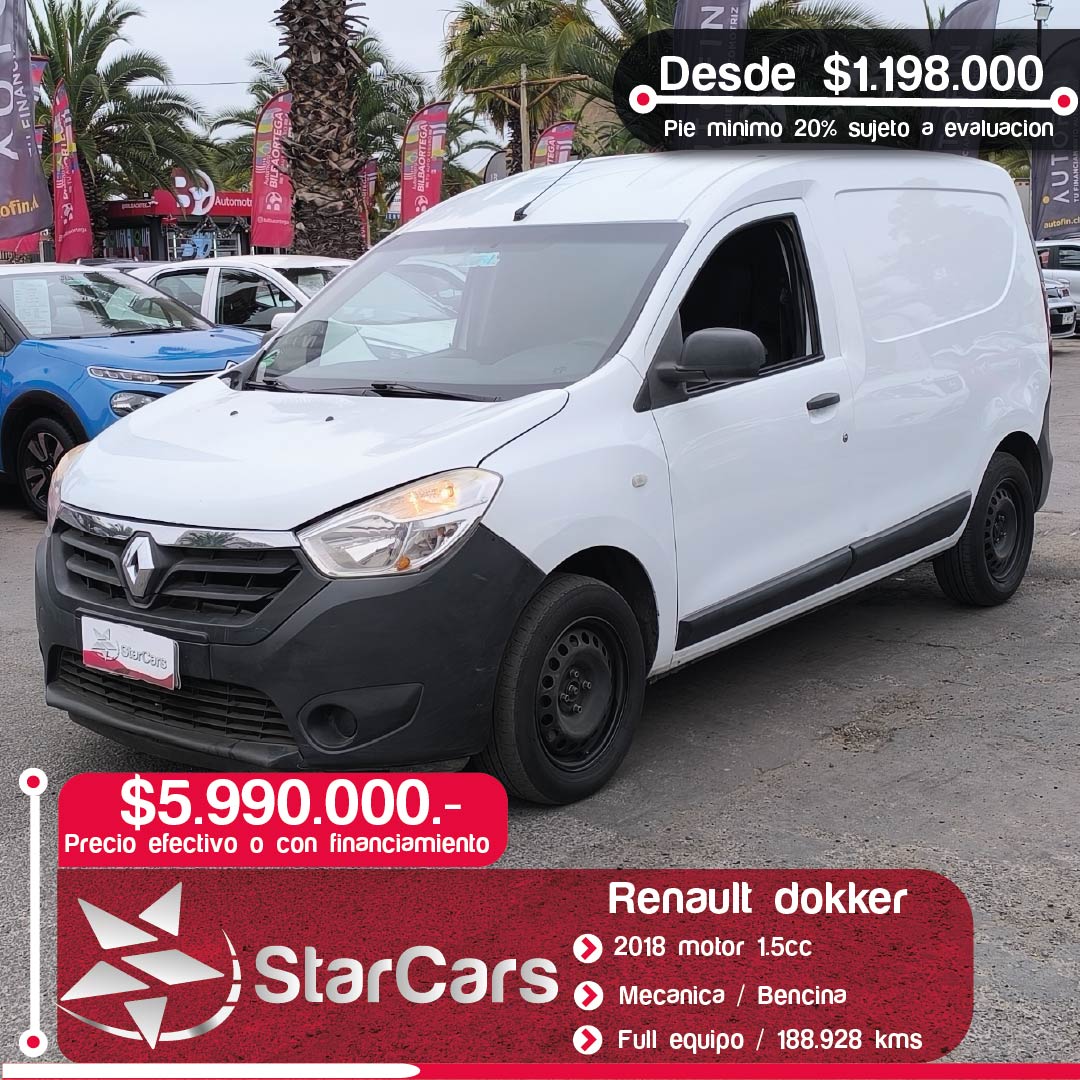 RENAULT DOKKER DIESEL 2018 1.5cc