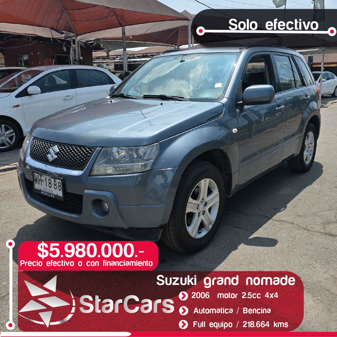 SUZUKI GRAND NOMADE 4X4 AUTOMATICA 2006 2.5cc