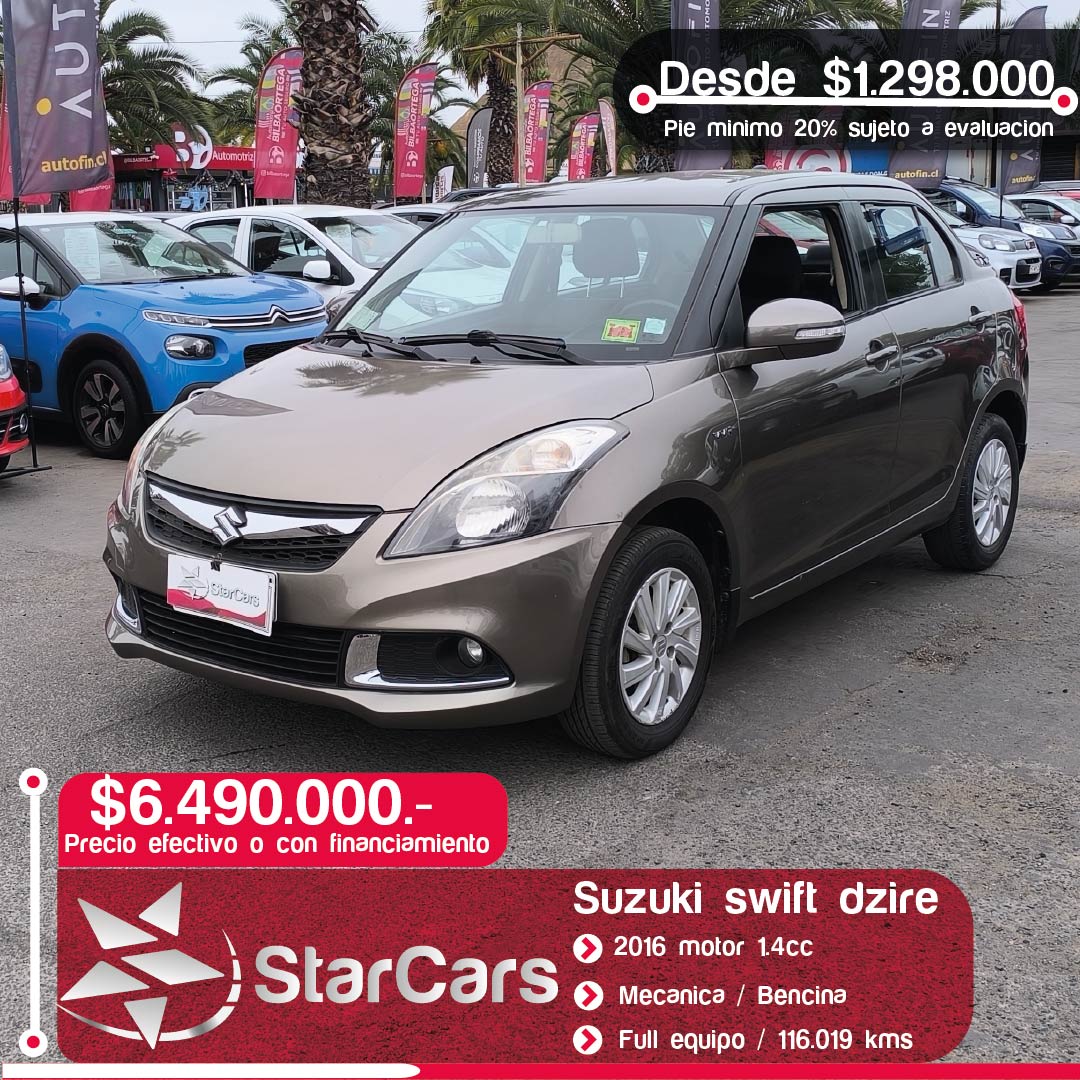 SUZUKI SWIFT DZIRE 2016 1.2cc