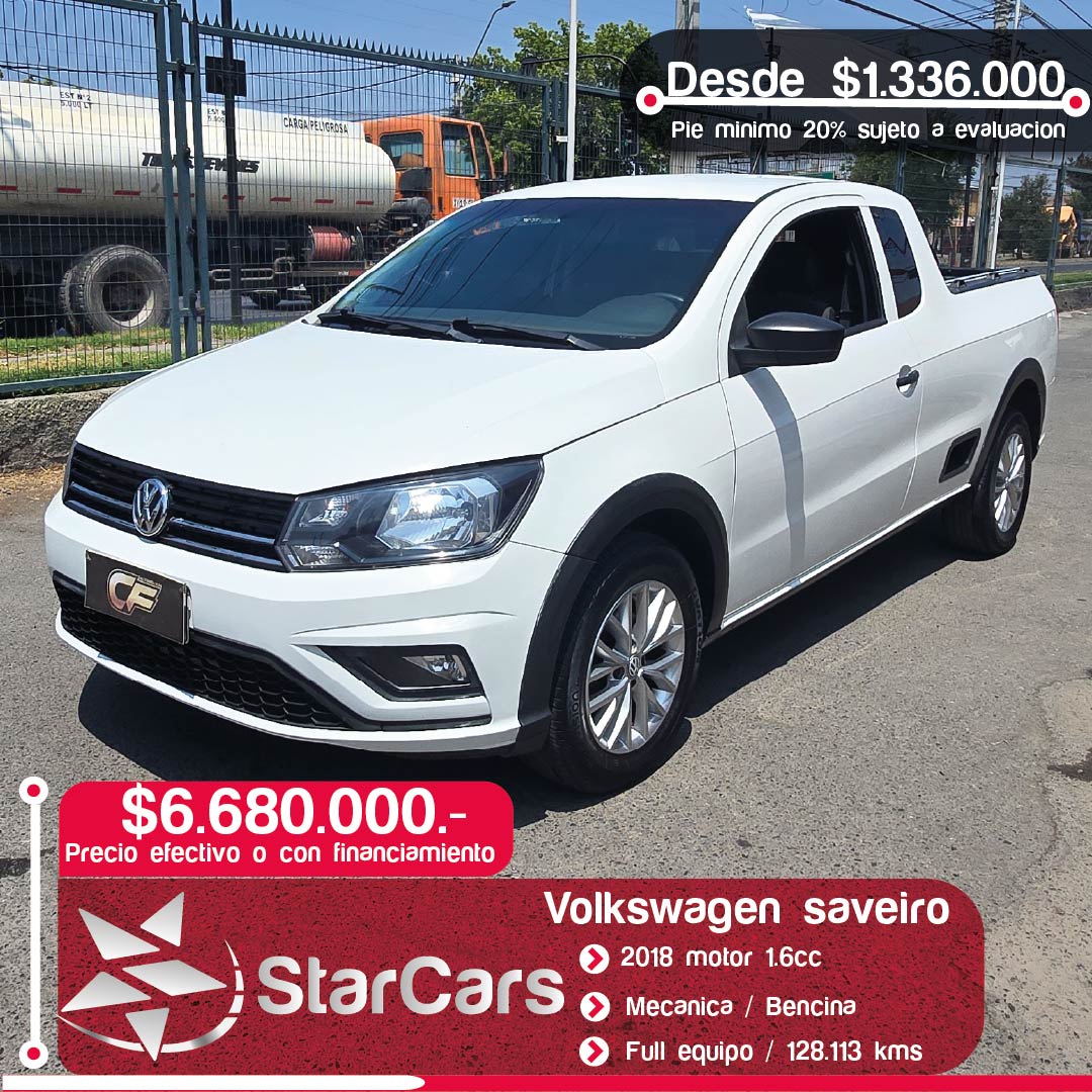 VOLKWAGEN SAVEIRO CABINA SIMPLE 2018 1.6cc