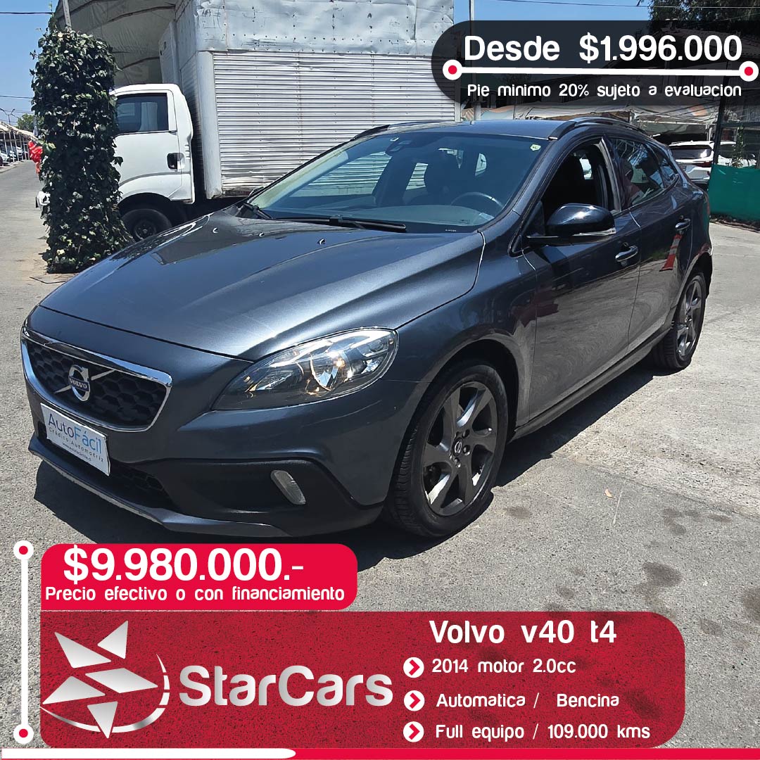 VOLVO V40 T4 AUTOMATICA 2014 2.0cc