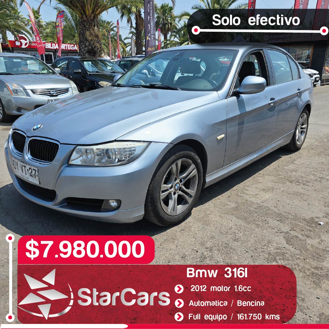 BMW 316I AUTOMATICA 2012 1.6cc
