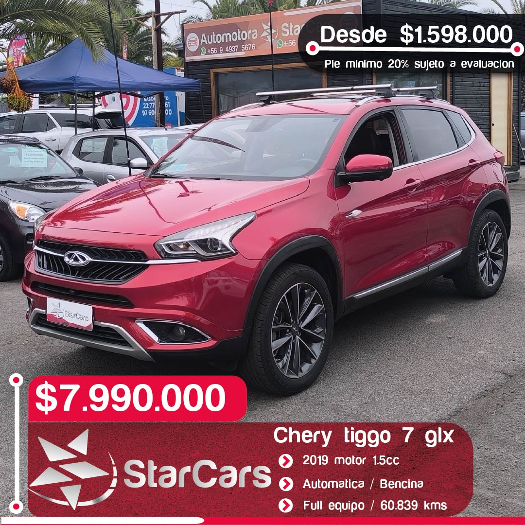 CHERY TIGGO 7 GLX AUTOMATICA 2019 1.5cc