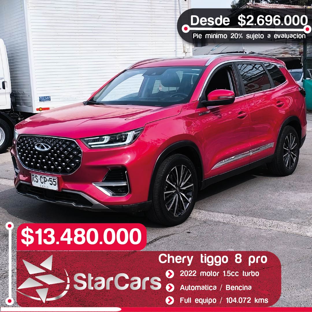 CHERY TIGGO 8 PRO AUTOMATICA 2022 1.5cc