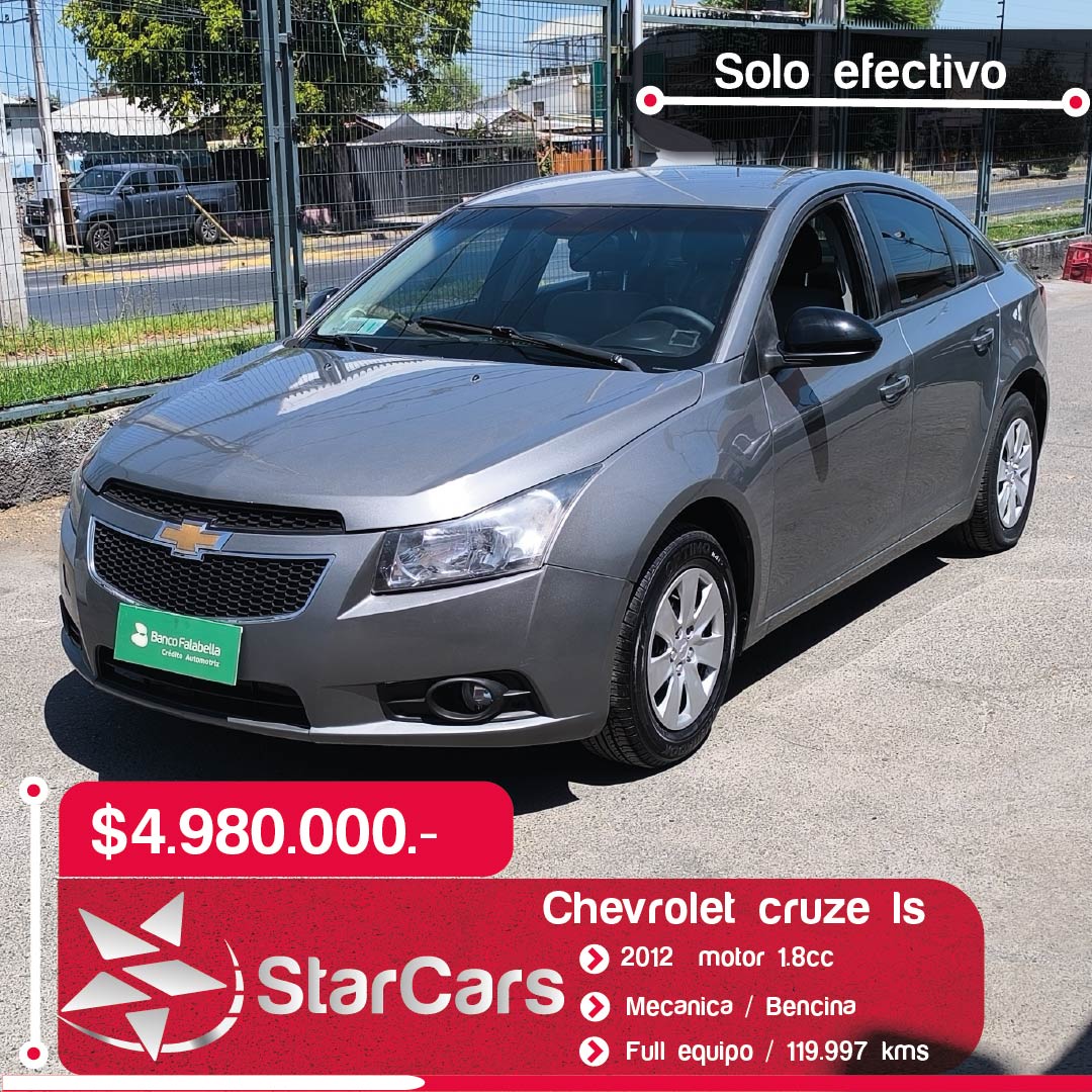 CHEVROLET CRUZE LS Año 2012 1.8cc