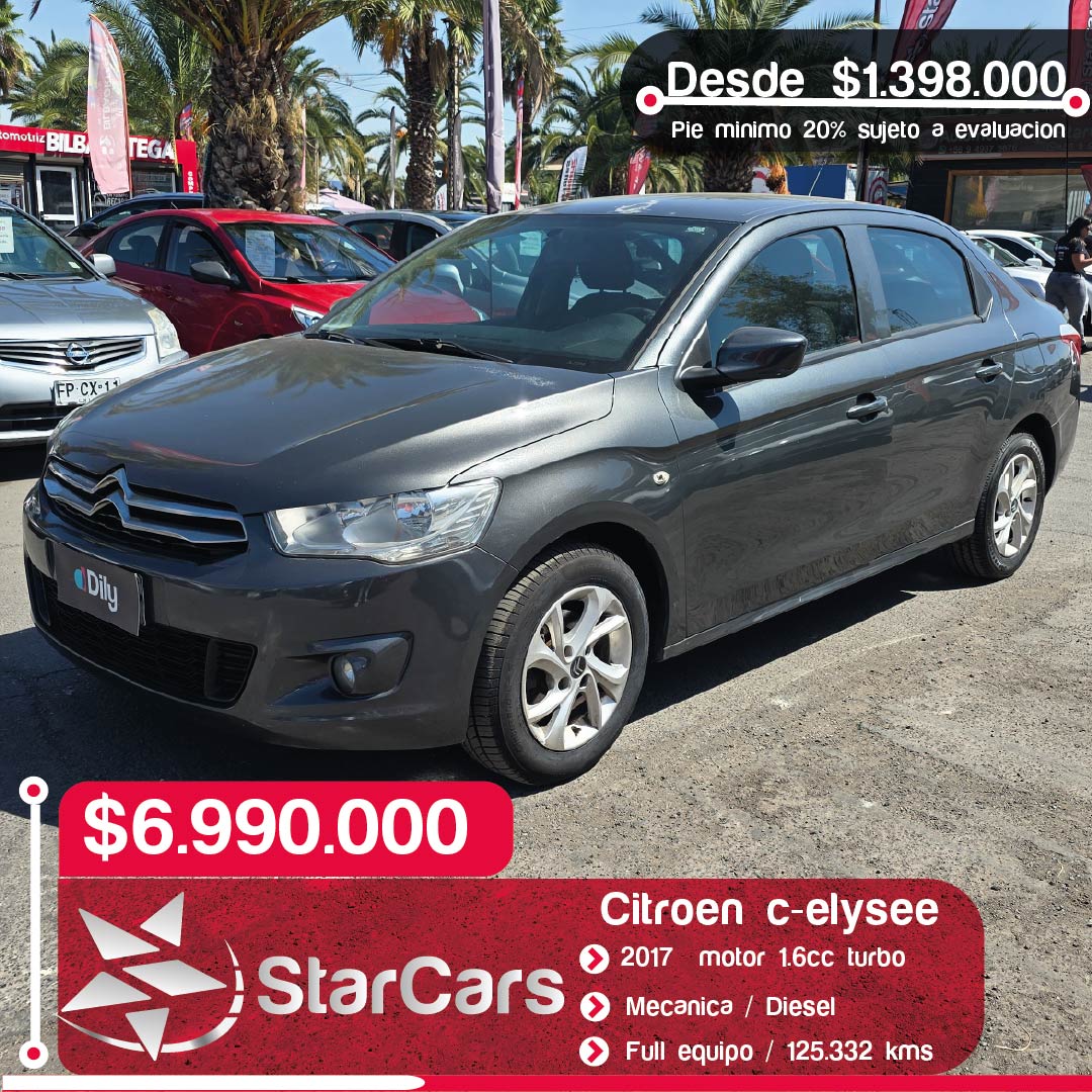 CITROEN C-ELYSEE DIESEL Año 2017 1.6cc