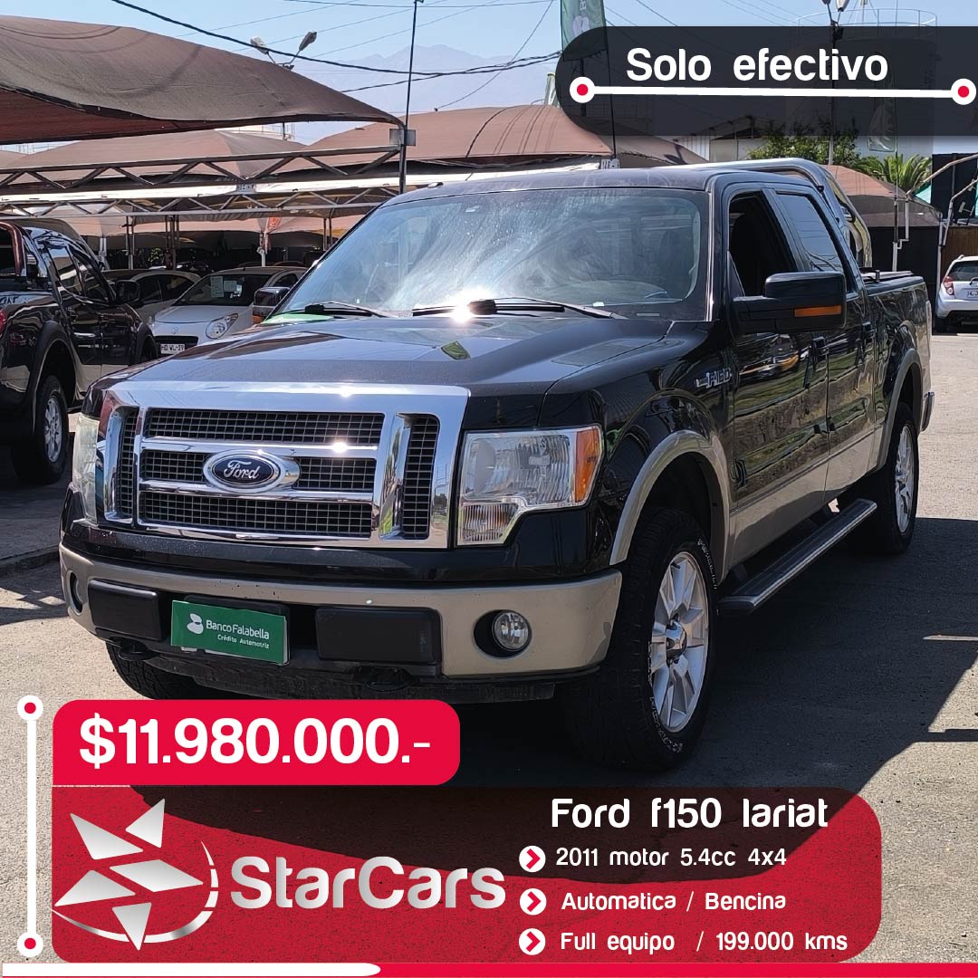 FORD F150 LARIAT 4X4 AUTOMATICA 2011 5.4cc