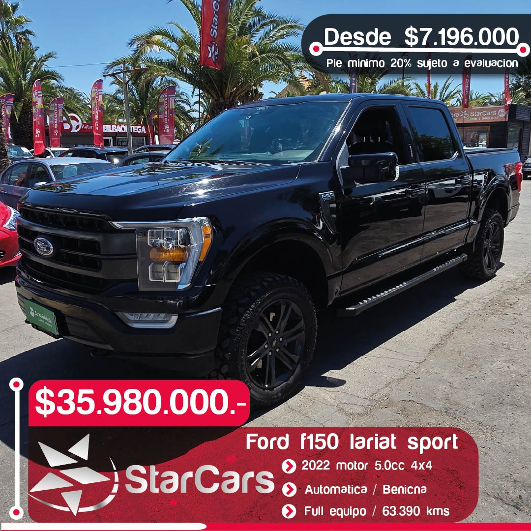FORD F 150 LARIAT SPORT  4X4 2022 5.0
