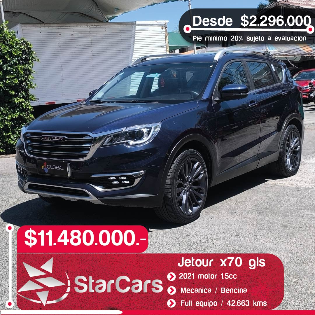 JETOUR X70 GLS PANORAMICA Año 2021 1.5cc