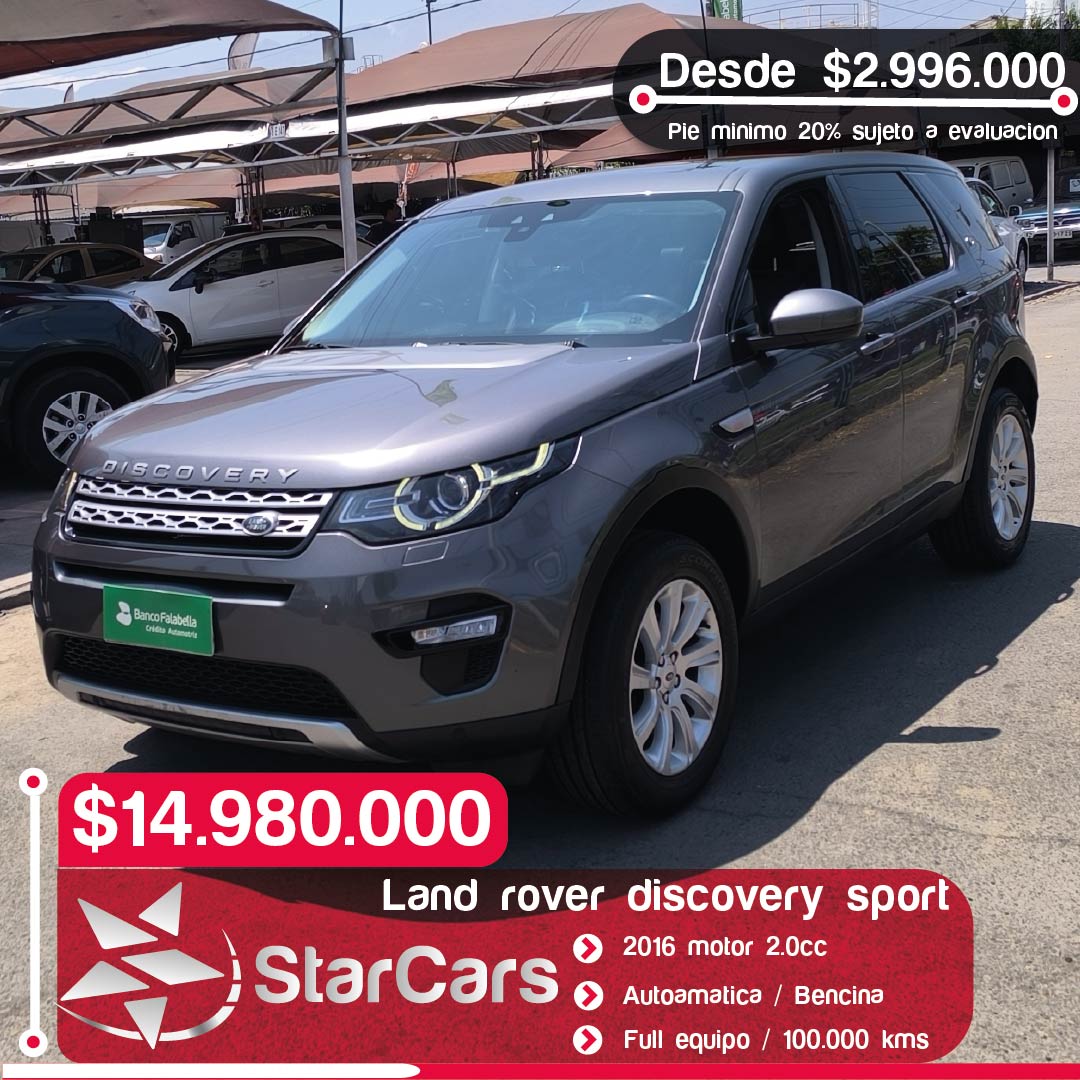 LAND ROVER DISCOVERY SPORT AUTOMATICA BENCINA  2016 2.0cc