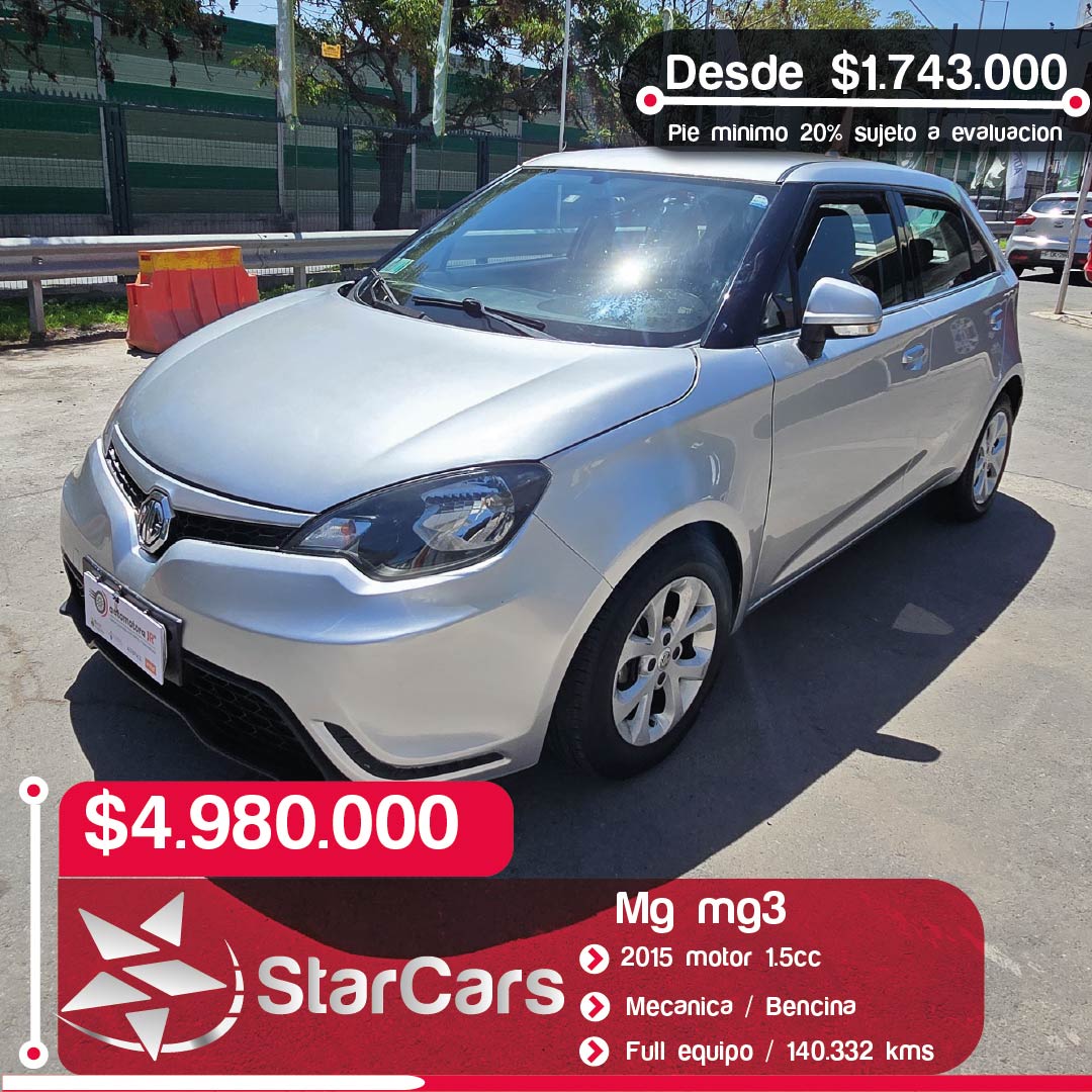 MG 3 Año 2015 1.5cc