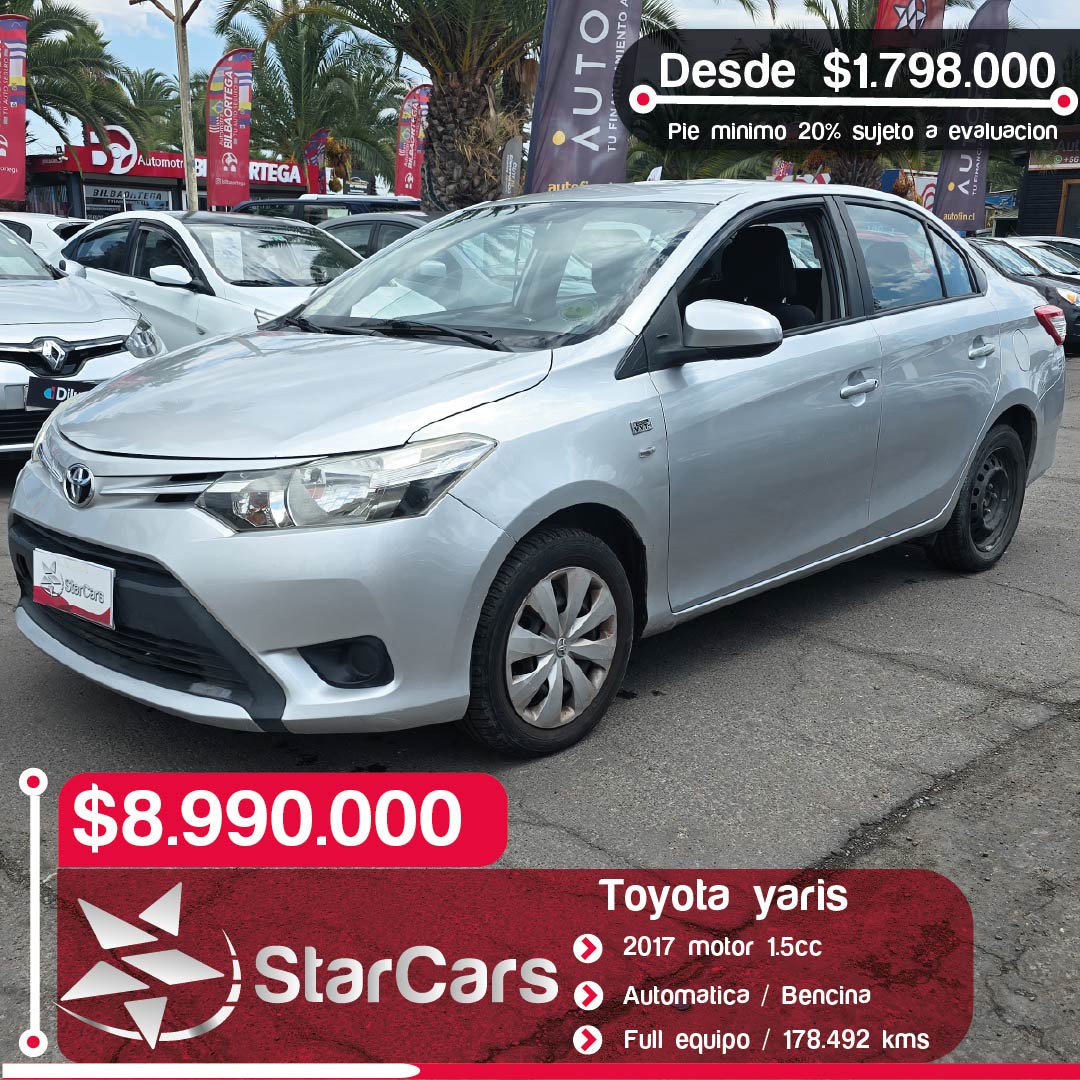 TOYOTA YARIS AUTOMATICA 2017 1.5cc