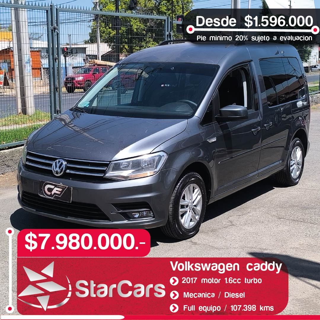 VOLKSWAGEN CADDY DIESEL Año 2017 1.6cc