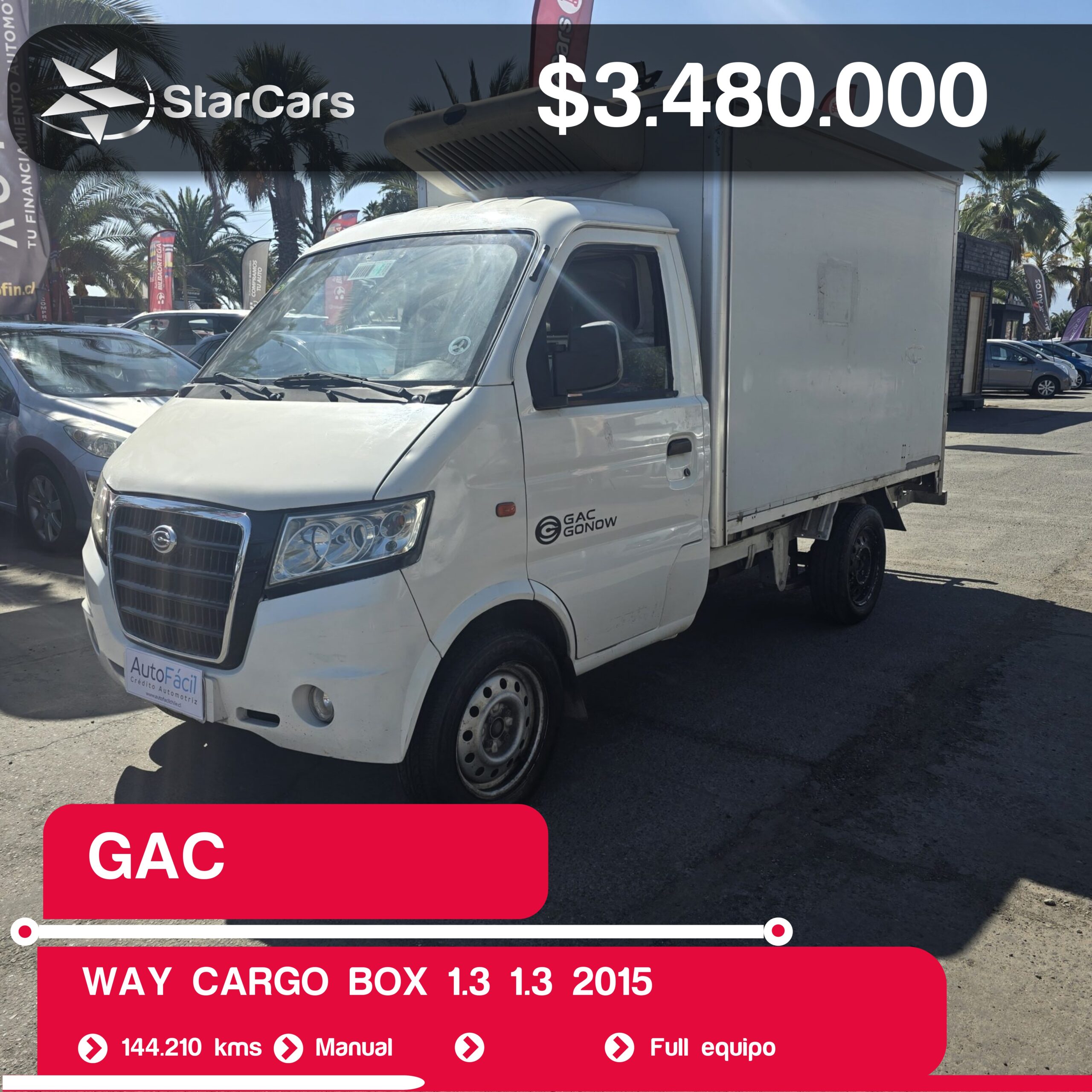 GAC WAY CARGO BOX 1.3 2015 1.3CC