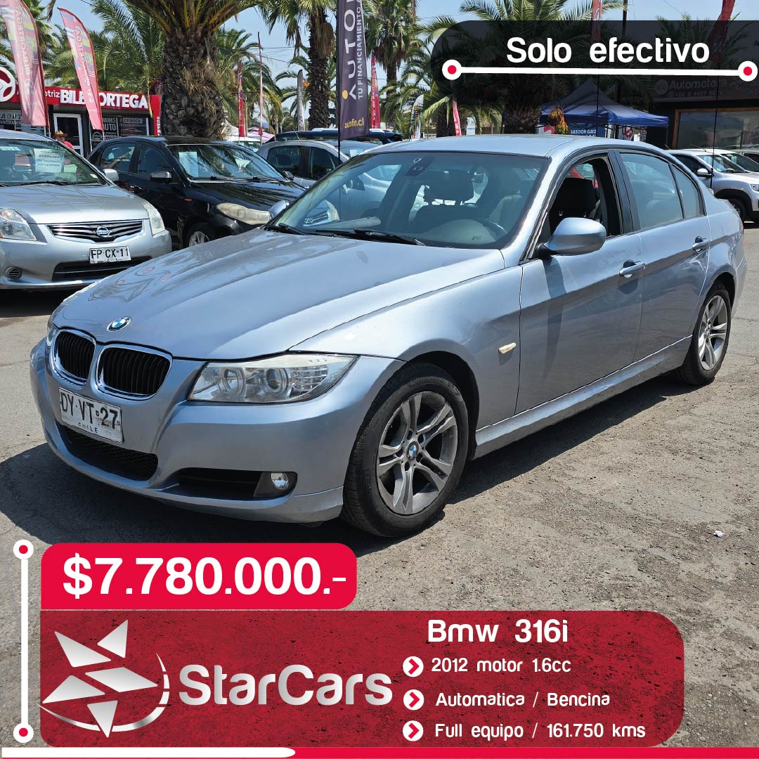 BMW 316I AUTOMATICA 2012 1.6cc