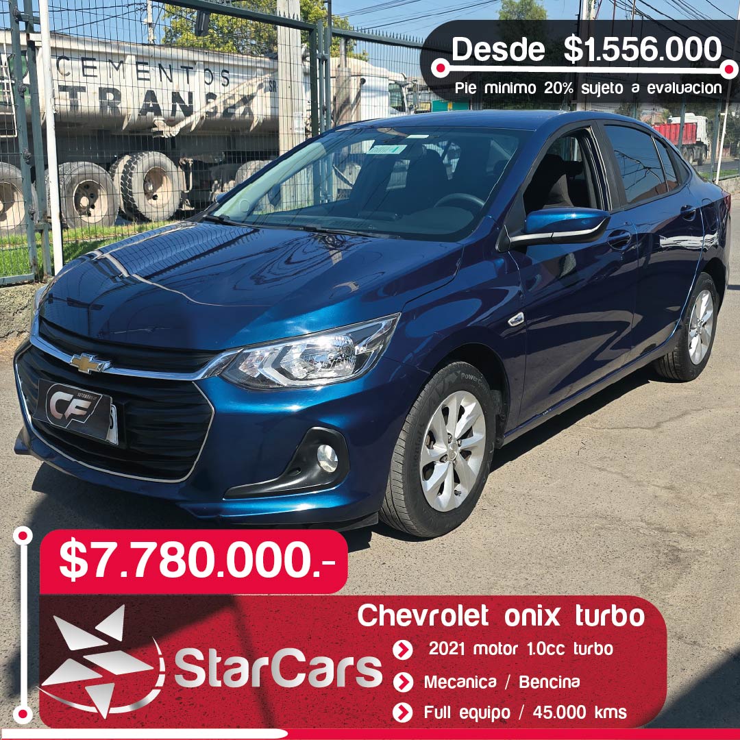 CHEVROLET ONIX TURBO 2021 1.0cc
