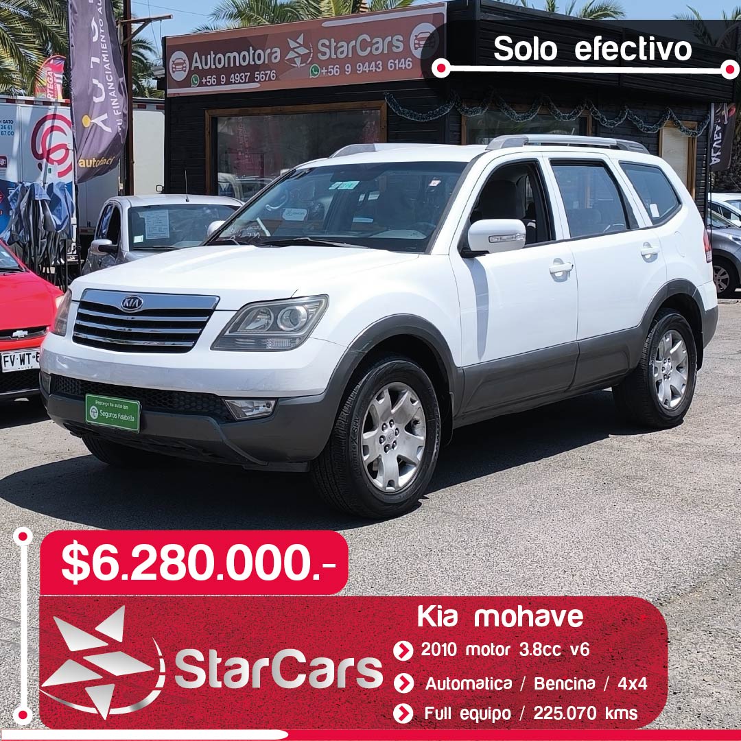 KIA MOHAVE 4X4 AUTOMATICA V6 BENCINA 2010 3.8