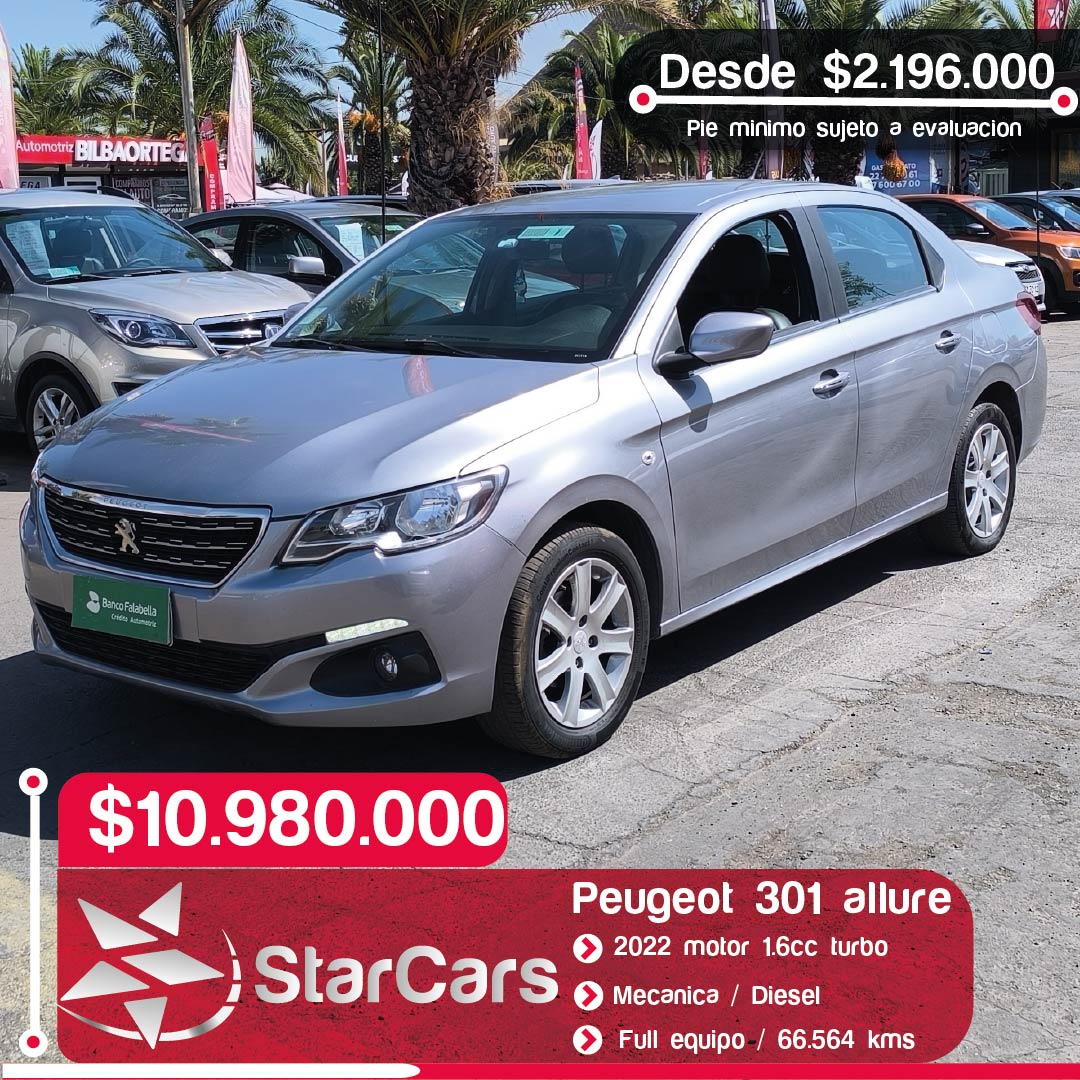 PEUGEOT 301 ALLURE HDI 2022 1.6cc
