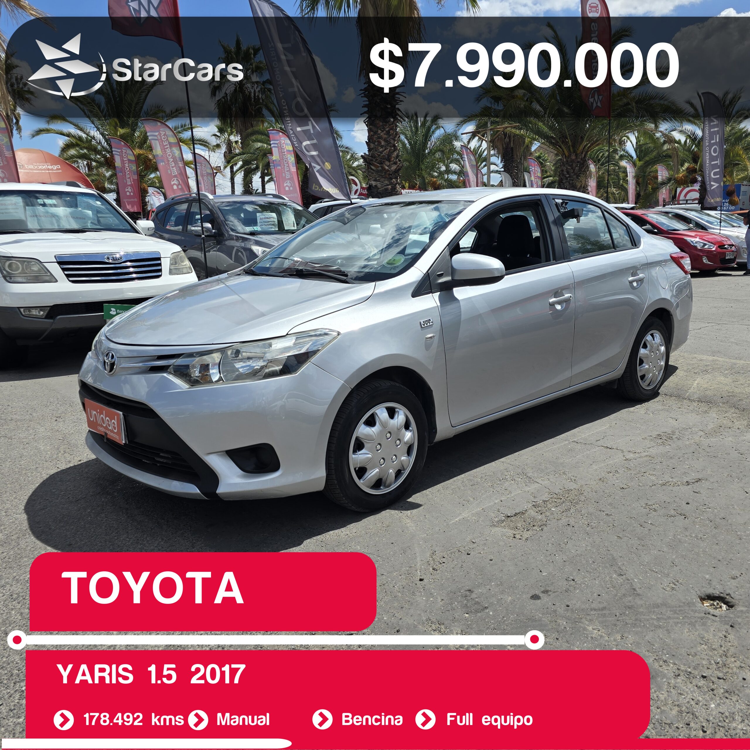 TOYOTA YARIS 2017 1.5CC