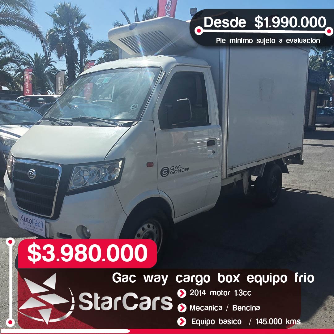 GAC WAY CARGO BOX 1.3 Año 2015 1.3cc