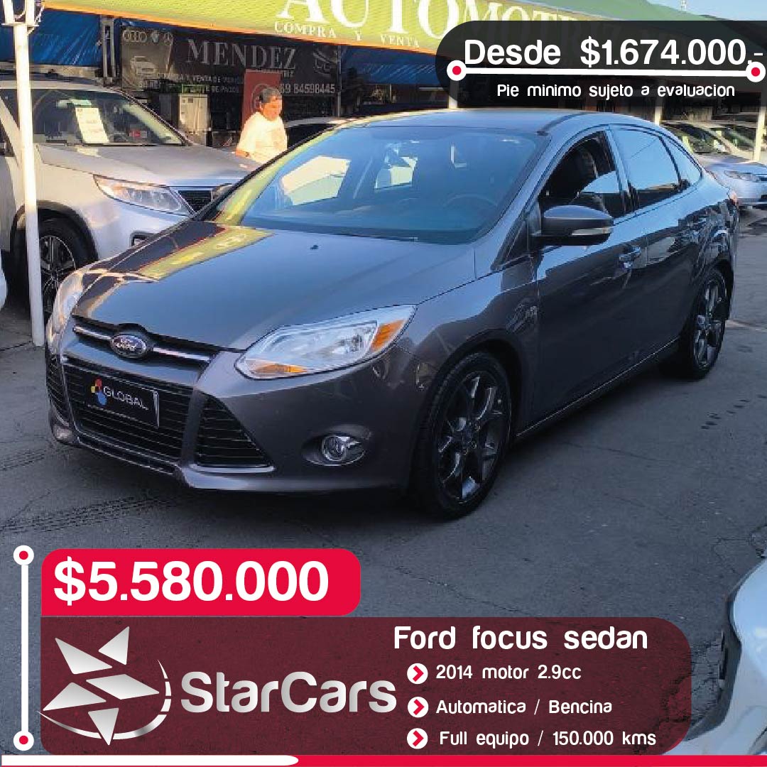 FORD  FOCUS SEDAN AUTOMATICA  2014 2.0CC