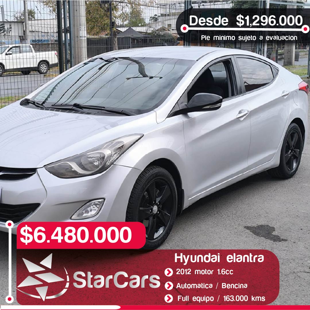 HYUNDAI  ELANTRA AUTOMATICA  2012 1.6CC