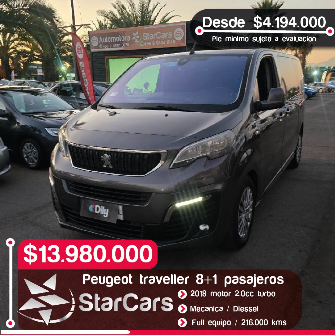 PEUGEOT  TRAVELLER 8+1 2018 2.0CC