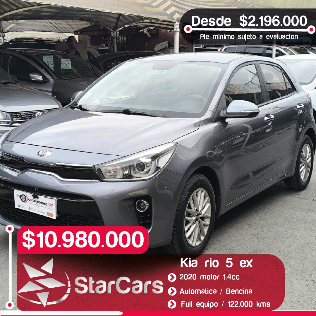 KIA  RIO 5 AUTOMATICA  2020 1.4CC
