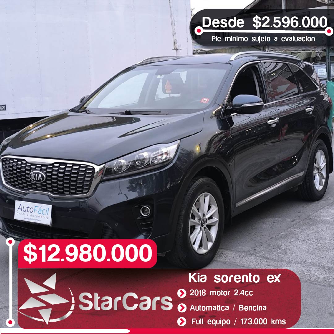 KIA  SORENTO AUTOMATICA  2018 2.4CC