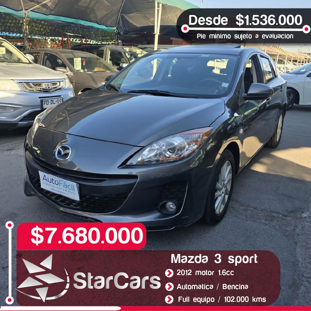 MAZDA  3 SPORT 2012 1.6CC