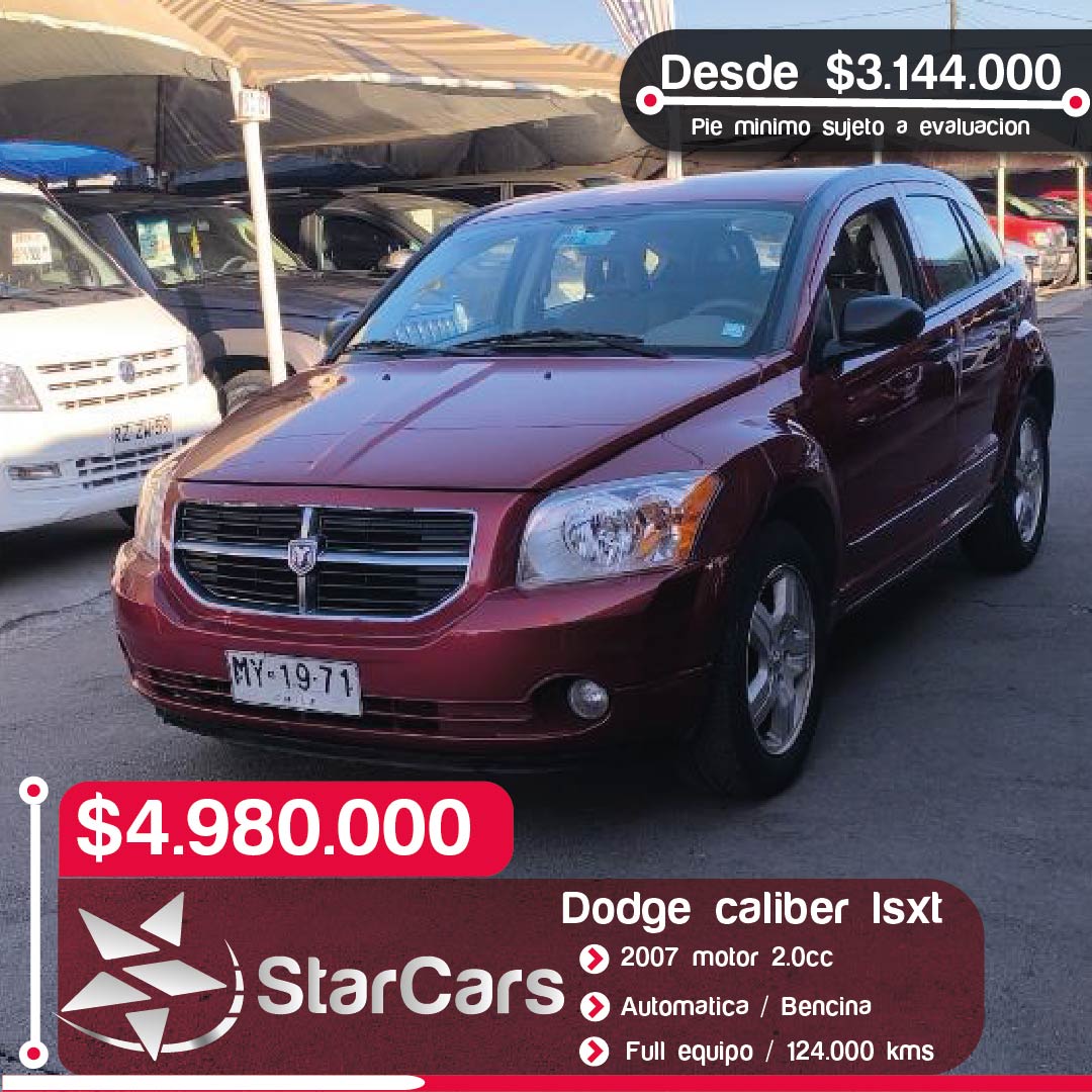 DODGE CALIBER LSXT AUTOMATICA  2007 2.CC