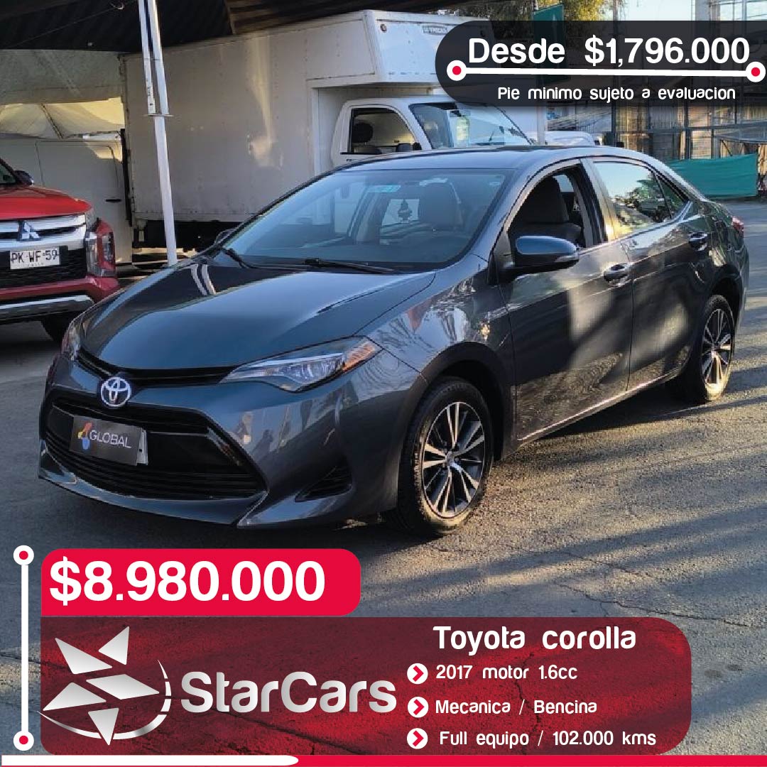 TOYOTA  COROLLA  2017 1.6CC