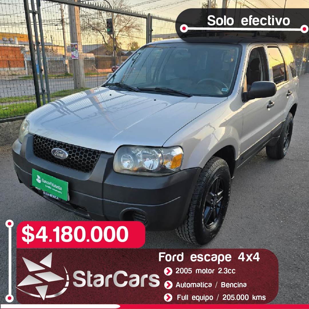 FORD ESCAPE 4X4  2005 2.3CC