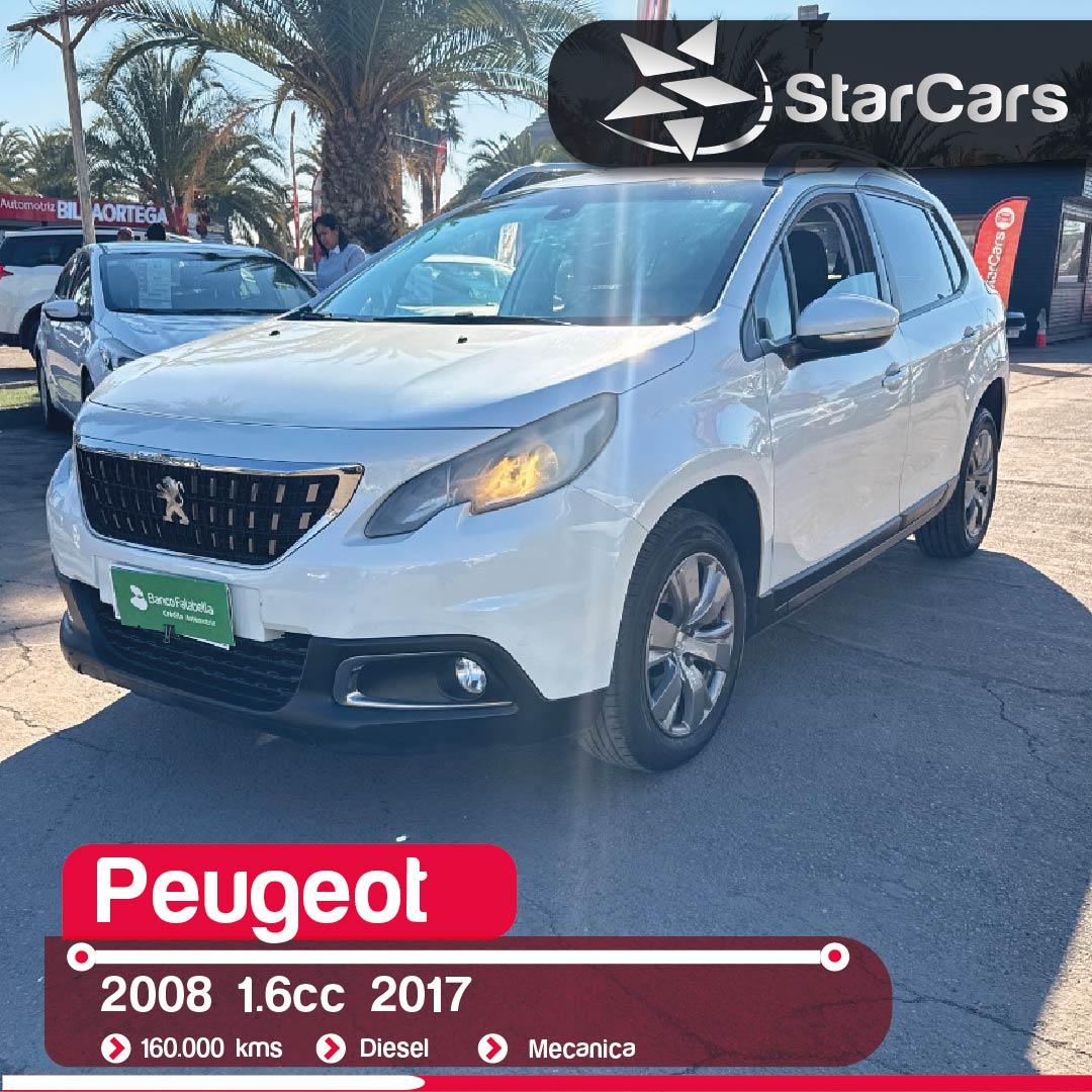 PEUGEOT  2008 DIESEL 2017 1.6CC