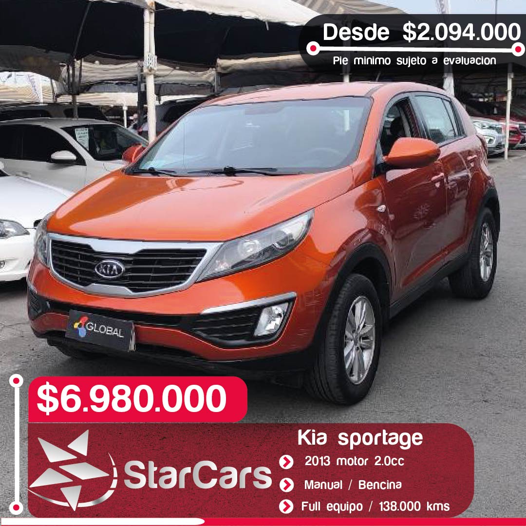 KIA  SPORTAGE BENCINA 2013 2.0CC